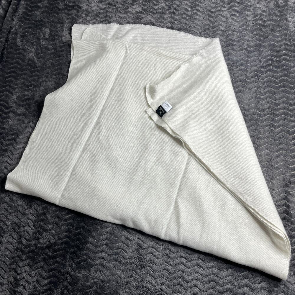 100% Cashmere Pure pashmina scarf lightweight made in Nepal NEW
